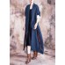 vintage oversize Coats fall outwear blue patchwork asymmetric coats